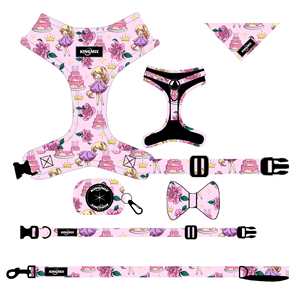 OEM tùy chỉnh thương hiệu logo siêu mềm có thể điều chỉnh thiết kế in bông và Neoprene Dog Harness Leash Set pecheras Para perros - Product Image 3