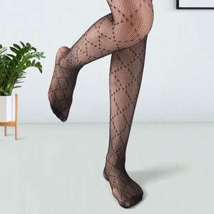 Chaussettes d'été en résille fine à pois Jacquard en treillis Petit <span class=keywords><strong>collant</strong></span> en maille <span class=keywords><strong>Bas</strong></span> en maille croisée - Product Image 3