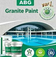 Peinture décorative effet pierre naturelle, revêtement pour murs de clôture et pavillons de parcs paysagers, texture granit personnalisable