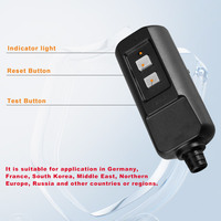 Prise Électrique Portable Écologique RIFENG 220-250V avec Disjoncteur Différentiel (RCD) 10A/15A, Étanche, Protection Contre les Fuites, en Plastique