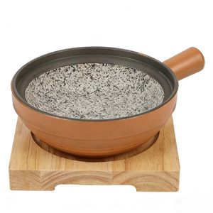 Olla de Granito Coreana Dolsot para Bibimbap con Base de Madera para Cocinar - Product Image 1