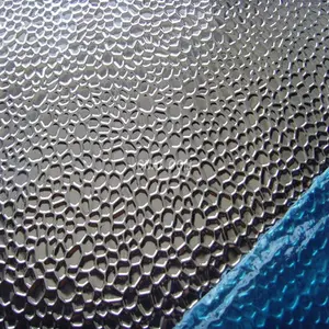 Helle Oberfläche Hammermuster Kieselsteingeländer Platte-Spiegel Aluminium orange Peeling-Prüfer Aluminium-Stuck geprägte Aluminiumfolie