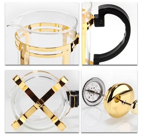 300ml 600 ml 304 acier inoxydable presse française Portable verre <span class=keywords><strong>cafetière</strong></span> fabricants français presse piston pour café fait maison - Product Image 6