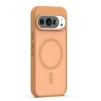 Coque de téléphone portable antichoc translucide givrée avec charge magnétique sans fil et anneau métallique 360° pour Google Pixel 11Pro XL 10 Pro