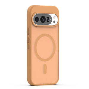 Funda Magnética Translúcida Esmerilada a Prueba de Golpes con Anillo Metálico de Carga Inalámbrica 360 para Teléfono Celular Google Pixel 11Pro XL 10 <span class=keywords><strong>Pro</strong></span> - Product Image 3