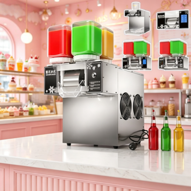 Ice Packing Machine Snowflake Ice Vending Machine with Automatic Packing and Sealing