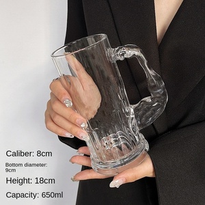 Petite tasse Hercules <span class=keywords><strong>de</strong></span> style Ins <span class=keywords><strong>de</strong></span> grande valeur en <span class=keywords><strong>verre</strong></span> givré avec jus créatif <span class=keywords><strong>de</strong></span> grande capacité et verres à bière - Product Image 6