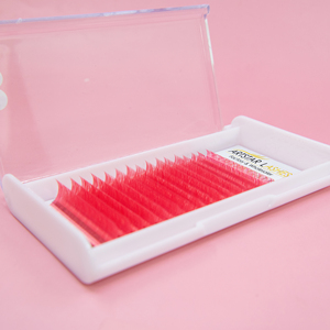 <span class=keywords><strong>Cils</strong></span> de couleur premium Volume Russe 0.05mm Bande fine Légers Confortables Usage quotidien Mélange Marron Bourgogne - Product Image 5