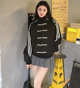 <span class=keywords><strong>Giacca</strong></span> da <span class=keywords><strong>uomo</strong></span> con colletto alla coreana e bottoni, modello ampio con tasche, edizione premium in <span class=keywords><strong>velluto</strong></span> <span class=keywords><strong>di</strong></span> cervo, ricamata in stile Tang, abbigliamento sportivo casual - Product Image 3