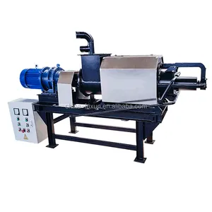 solid and liquid separator cow dung dewatering screw press manure organic fertilizer production