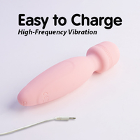 Starker Vibrationsstimulator mit 10 Geschwindigkeiten, Wasserdicht, Kabellos, Klitoris- und G-Punkt-Stimulator, Handgehaltener AV-Vibrator für Frauen
