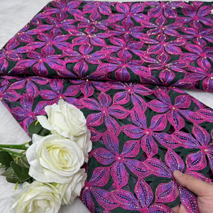 NI.AI奢华混色蕾丝面料尼日利亚服装材料花桂纯女装蕾丝 - Product Image 4