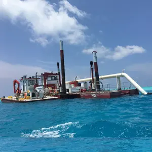 Drague d'aspiration de coupeur 3500m3 utilisation populaire pour le dragage de sable de mer aux Maldives