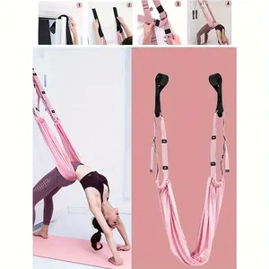 Custom Logo Yoga Strap Belt Leg Stretcher For Increased Flexibility Swing Hammock Stretching Band