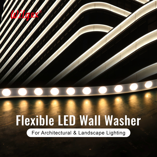 Flexible RGB LED Wall Washer Light IP67 Waterproof for Outdoor Rainy Environment 5-Year Warranty Free Cut 250mm Unit