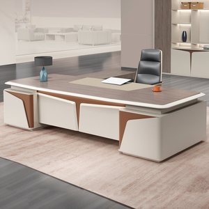 Fabrika Modern mobilya yönetici ofis masası MDF ofis masa yönetici siyah modern ofis masası - Product Image 6