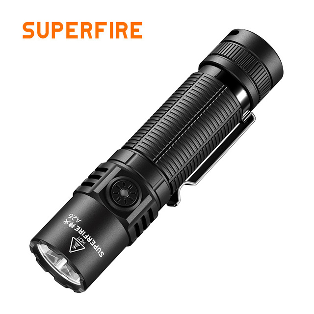 Portable Aluminum Alloy Tactical LED Flashlight 5 Modes High Power 1800 Lumens Rechargeable Waterproof IP44 280M 8hr Runtime