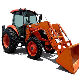 LA1154 M7060 2020 สำหรับรถไถเดินตาม พร้อมชุดต่อพ่วงแบบรวดเร็วและบุ้งกี๋ 2464 ชั่วโมง ขับเคลื่อน 4 ล้อ เครื่องยนต์ดีเซล 25 แรงม้า รีโมทควบคุมด้านหลัง 2 ตัว - Product Image 1
