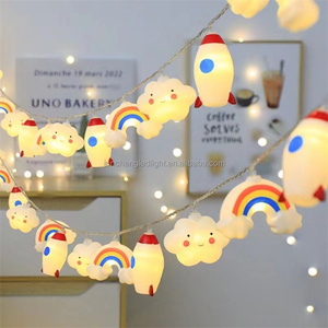 Smile Cloud Sun <strong>rainbow</strong> 1.5m 10Leds String <strong>Light</strong> Battery Powered Led Fairy Lamp Kids Bedroom Xmas Garland Wedding Party Decor - Product Image 5