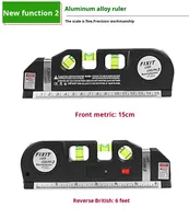 Niveau laser multifonctionnel de haute précision pour usage domestique Ligne croisée décorative infrarouge Ligne haute précision à angle droit