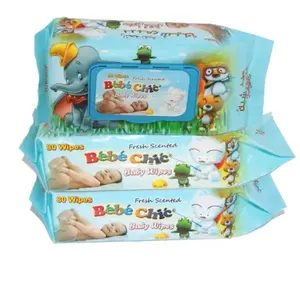 OEM Customized Disposable Soft Spunlace Material Hygiene Aloe Vera Baby Cleaning Wet Wipes