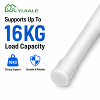 YIJIALE Barra de tensión de acero inoxidable con recubrimiento en polvo de 30K SQM, resistente, de 25 mm (35.43-62.99 pulgadas), ajustable sin herramientas para ducha en el baño