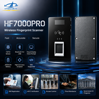 Escáner de Huellas Dactilares Portátil HF7000PRO con Pantalla de 0.96 Pulgadas, Batería Recargable de 2000mAh, Lector Bluetooth, Registro Móvil