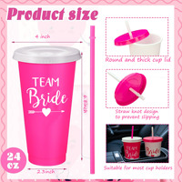 Tasse commémorative de voyage de mariage de fête nuptiale rouge rose 10 pièces pour la conception moderne en plastique PP écologique sans danger pour l'eau bouillante