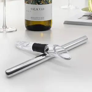 Taşınabilir Bar aksesuarları paslanmaz çelik Metal şarap havalandırıcı Pourer Chiller şarap şişesi sopa soğutucu sopa