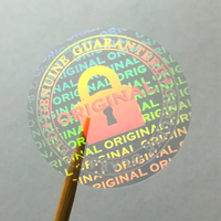 Étiquettes Laser 3D de sécurité hautement transparentes, autocollants holographiques originaux