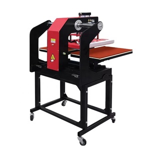 Presse à chaud semi-automatique intelligente à double plateau pneumatique, nouvelle grande taille pour les ateliers d'impression de vêtements - Product Image 3