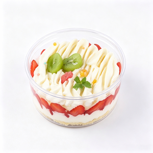Boîte de conservation pratique en plastique PS transparent, de qualité alimentaire, avec couvercle de fermeture, pour gâteau à étages, mousse, tiramisu, biscuits, desserts - Product Image 5