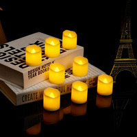 Ventes chaudes, bougies LED sans flamme 3D, effet vacillant, bougies électriques à piles, ensemble de bougies pour mariage, festival, décoration de la maison