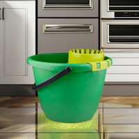 Billy Household Single Magic Mop Folding Plastic Floor Easy Cleaning Mop Bucket Bucket with Tap Steel BUCKETS Plastic Customized