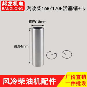 Pièces de conversion pour moteur diesel refroidi par air Top Model 168/170, axe de piston et clips essence/diesel, service après-vente en 15 jours - Product Image 2