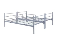 Lit superposé moderne en fer doux et abordable pour dortoir scolaire, hôtel et appartement – Conception écologique et durable avec échelle