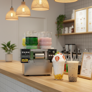 Nouvelle machine à neige électrique 1200W à saveur unique, durable, efficace, portable, légère <span class=keywords><strong>et</strong></span> entièrement automatique - Product Image 4