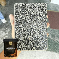 Revêtement liquide acrylique à base de pierre lavée VALIDEA 3-5 mm, écologique, deux composants, pour murs et sols intérieurs et extérieurs, résistant aux intempéries