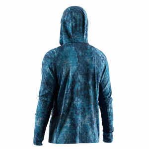 เสื้อตกปลาผู้ชายสั่งทำขายส่งจากผู้ผลิตชั้นนำ กันน้ำ ระบายอากาศได้ดี แขนยาว มีฮู้ดพร้อมหน้ากาก - Product Image 3