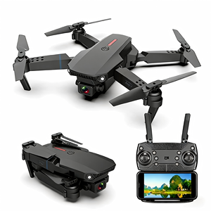 Drone TOAI E88 Pro in Offerta, Telecomando con Schermo, Doppia Fotocamera 4K HD, Pieghevole, Trasmissione 1km, per Principianti, Motore Brushless - Product Image 1