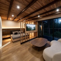 Casa Modular Prefabricada Desmontable con Paneles Sándwich, Diseño Ecológico y Transpirable para Uso Multipropósito