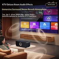 Sistema de Karaoke Todo en Uno para el Hogar con Control Remoto para Selección de Canciones, Altavoz Bluetooth y Micrófono Dual