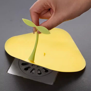 Creative bean sprout <b>drain</b> <b>cover</b>, odor-proof, anti-clogging, insect-proof, and odor-proof bathroom <b>drain</b> <b>cover</b> wholesale. - Product Image 1