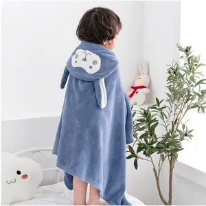 Hot selling product baby hooded bathrobe kids bath towel fashion Newborn blankets bath towel with hood for Children