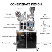Machine d'emballage automatique de sachets de thé triangulaires avec fonction de remplissage quantitatif pour l'emballage de sachets de thé en maille de nylon de qualité alimentaire
