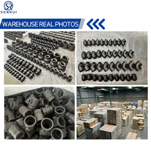 Raccords de tuyauterie en fonte malléable SENRUI, en fonte ductile, en forme de T, de raccord, de bride, de croisillon, de manchon, d'union, de coude à <span class=keywords><strong>90</strong></span> degrés - Product Image 5