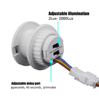 Interruptor con Sensor Infrarrojo PIR 220V 110V, Control Automático, Ajuste de Tiempo/Modo, Detector de Movimiento Corporal Inductivo