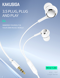 Directe d'usine | Casque universel avec prise micro 3.5mm, ajustement confortable, pour la <span class=keywords><strong>musique</strong></span>, les appels, l'utilisation quotidienne. Son HD, contrôle facile. Eco-Pack/Hot - Product Image 3