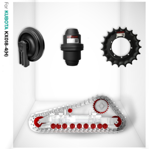 KX018-4(H) Phụ Tùng Gầm Xe Con Lăn Theo Dõi Cao Su Con Lăn Theo Dõi Dưới Con Lăn Bánh Xích Trên Con Lăn Vận Chuyển Cho Kubota Máy Xúc <span class=keywords><strong>Mini</strong></span> - Product Image 1