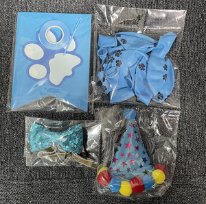 Hunde-Geburtstagsparty-Zubehör Bandana Schal Hundeschleife Pfoten-Ballons Banner Hunde-Geburtstagsparty-Dekorationen - Product Image 3